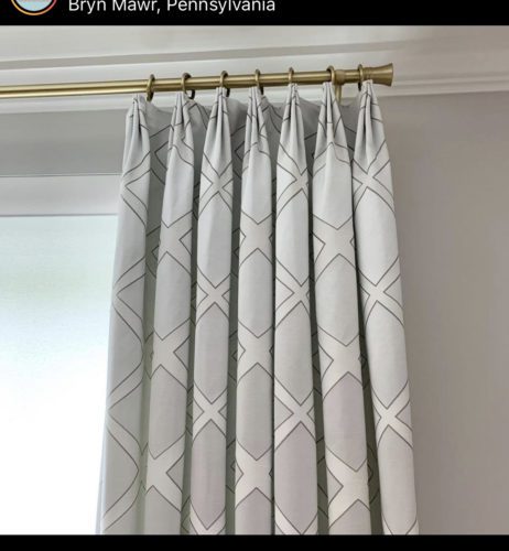 Custom Gray Curtain